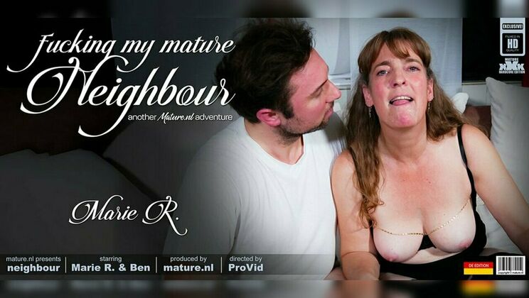 Sexy German Mature Marie R. Seduces Her Young Neighbour with Pierced Pussy