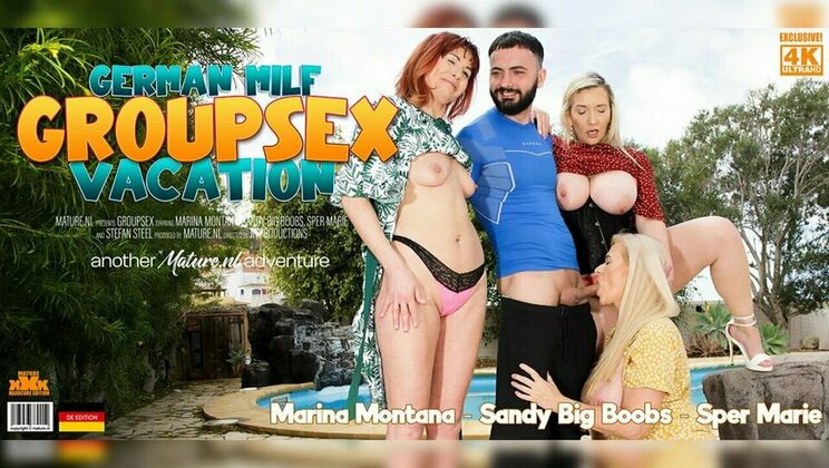 Sizzling German MILFs Enjoy a Sun-Kissed Group Sex Party
