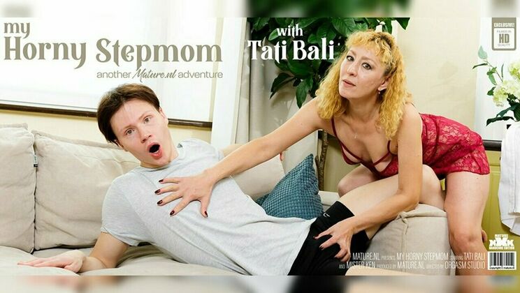 Tati Bali Gets Dirty with Her Stepson at Home
