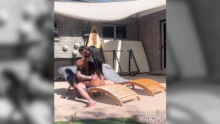 Backyard Bang: Trey Beacher Fucks Allison Lox Outside!