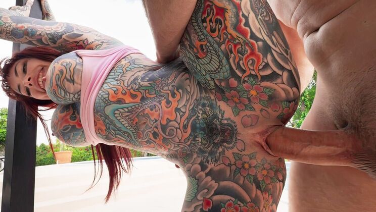 Tiny but Terrific Tiger Lilly Blowjob