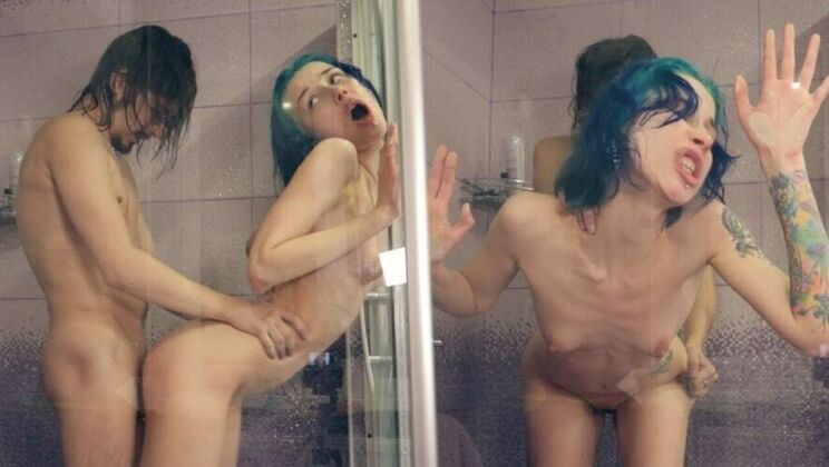 Hardcore Shower Action with Petite Russian Teen Laruna and Her Small Tits