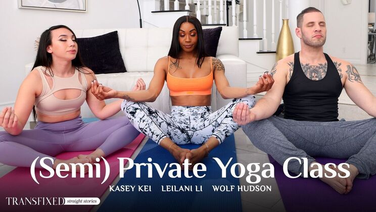 Sexy Shemale Yoga ClassFuck