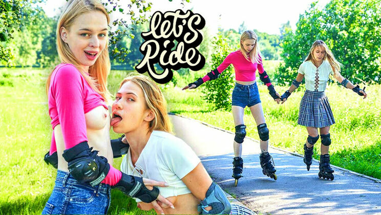 Elloise and Nika's Outdoor Lesbian Fling on Rollerblades
