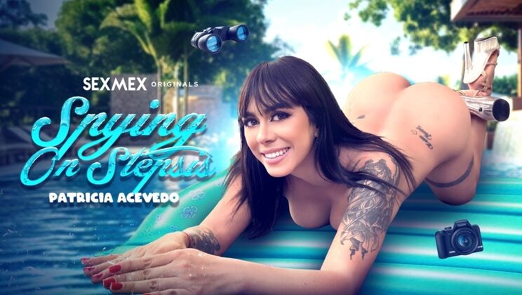 Spying On My Busty Brunette Stepsis Patricia Acevedo