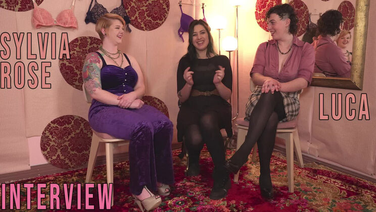 Luca & Sylvia Rose Get Down to Business: Bra Fitting Uncensored