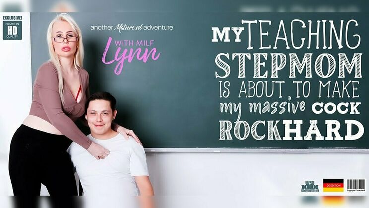 Lynn the Blonde Stepmom Teaches Stepson a Lesson in Fucking