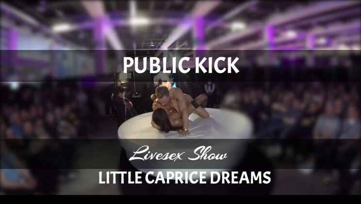 Wild Duo Marcello Bravo & LittleCaprice Strip in Public Sex Show