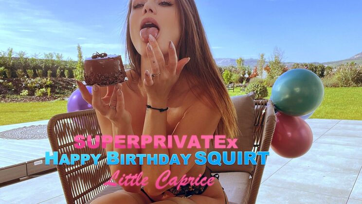 Little Caprice Squirts on Her Private Birthday Bash