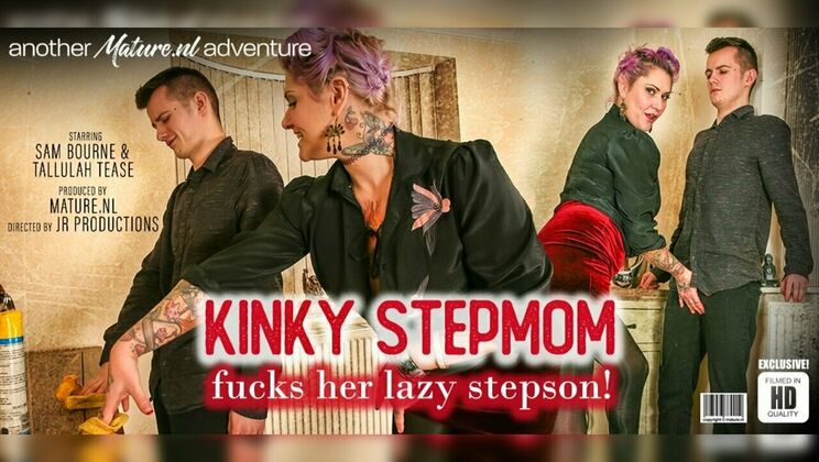 Mom's Horny Encounter with Lazy Stepson!