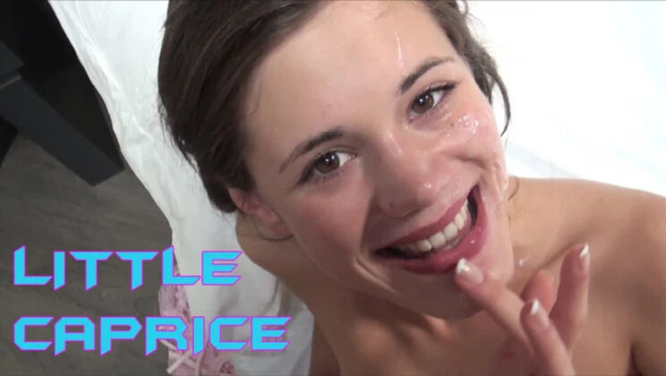 Little Caprice Double Penetration with Small Tits and Long Hair