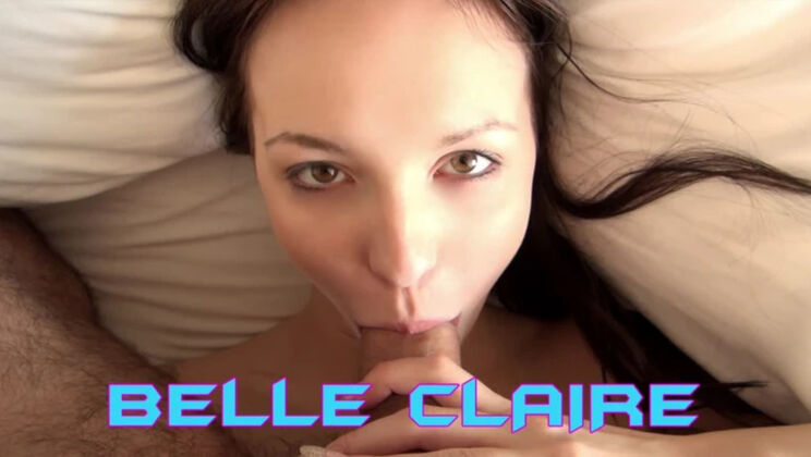 Belle Claire Double Penetration and Cumshot for Long Hair Brunette