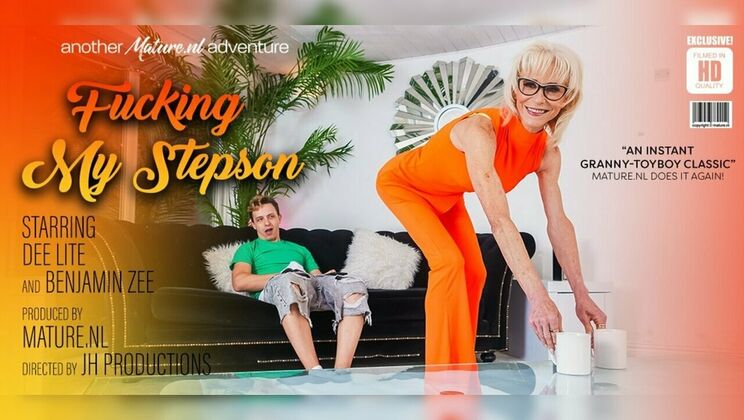 Hot Granny Fucks Her Step Son in Steamy Encounter