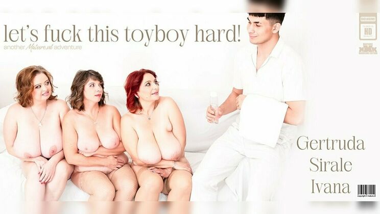 Big Tits MILFs Gertruda, Sirale, and Ivana Get Wild with Toyboy Masseur in Hardcore Group Sex