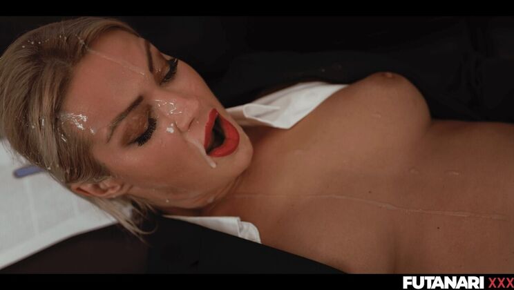 Businesswoman Cherry Kiss Solo Masturbation