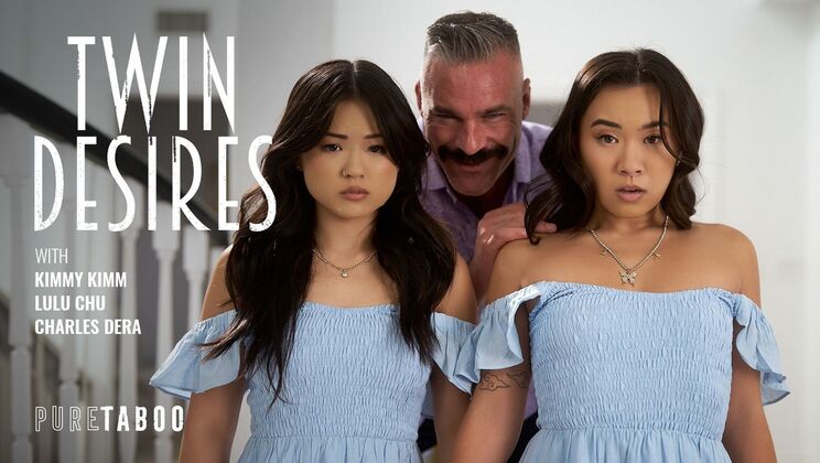 Twin Desires: Asian Stepsister Threesome with Lulu Chu and Kimmy Kimm