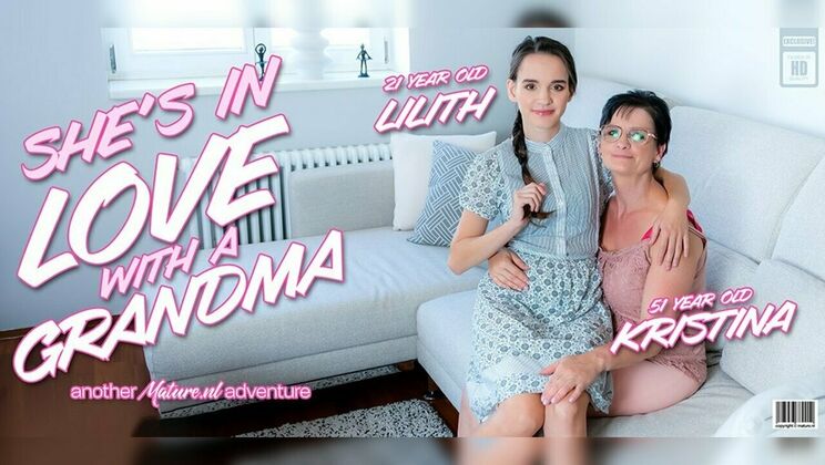 Grandma Kristina and Teen Lilith Have Hot Lesbian Sex with Pussy Licking