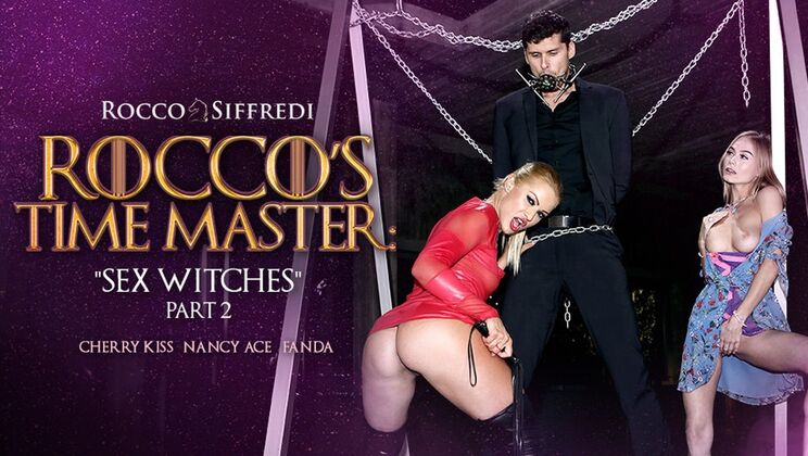 Rocco's Time Master: Sex Witches Scene 2 with Kristof Cale, Cherry Kiss, and Nancy Ace
