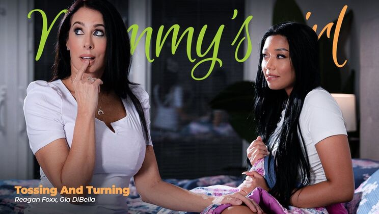 Reagan Foxx and Gia Dibella Tossing and Turning in Steamy Lesbian Encounter