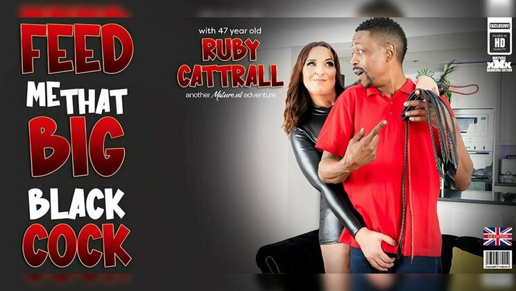 Ruby Cattrall BBC MILF Fuck - Big Ass Brunette Takes Big Black Cock