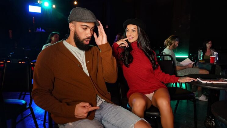 Evelin Stone Natural Tits & Big Cock - Poetry Slam Bam Fuck