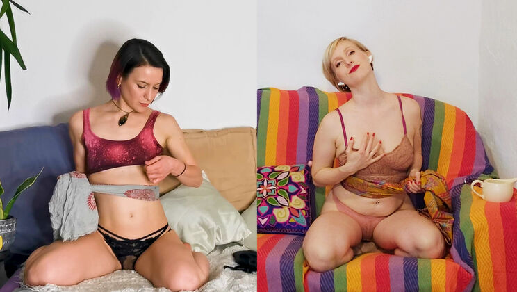 Brunette Beauties Flora & Veronica Get Down