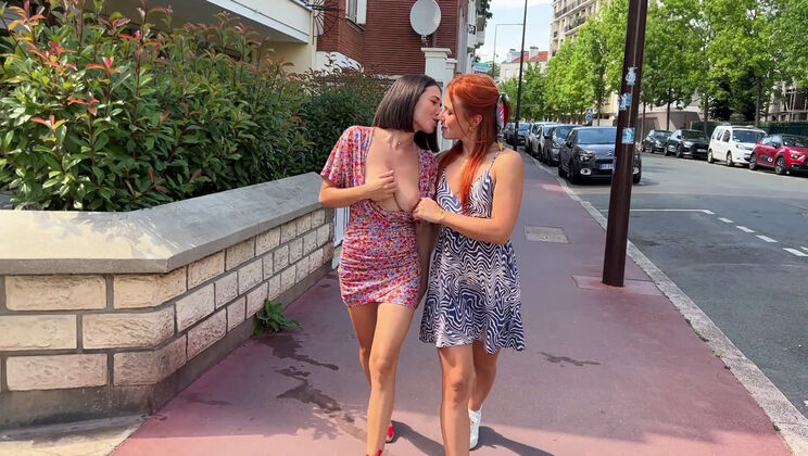 Redhead Brunette Lesbians Eve & Clemence Get Intimate