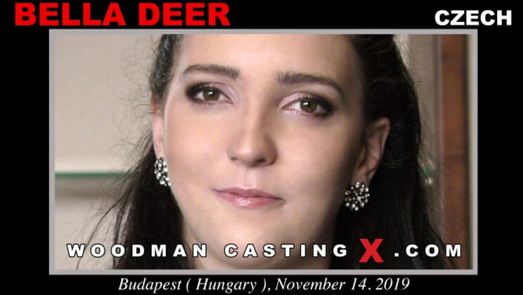 Skinny Brunette Bella Deer Deepthroat & Pussy Licking