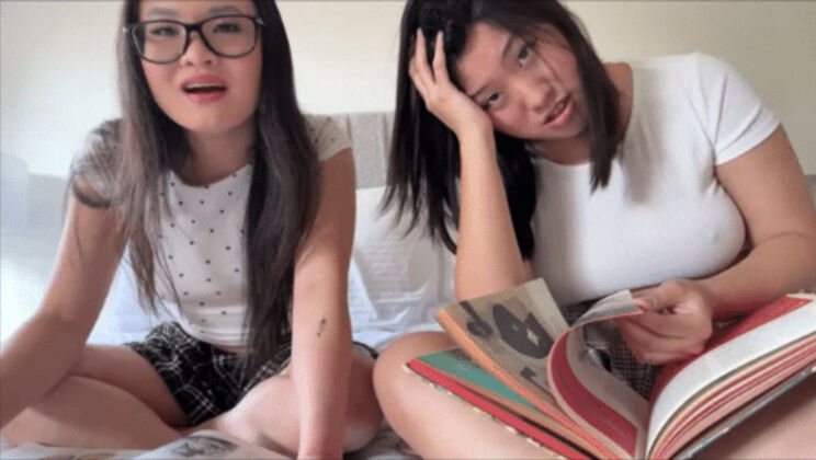 18 Years Old Asian Teen in First Threesome