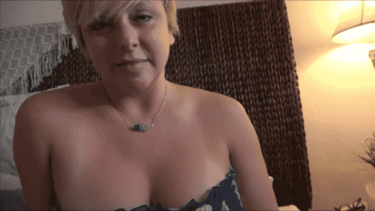 Innocent Blonde MILF's POV Blowjob and Cumshot