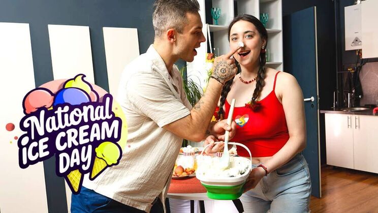 Ice Cream Day 2025: Curvy Teen Blowjob and Hardcore Fun