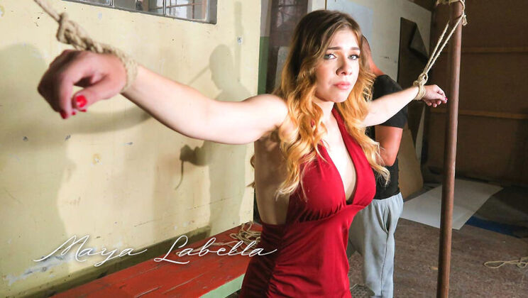 Maya Labella in a Gagging Scene