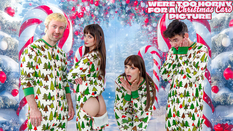 Christmas Threesome Turns Orgy - Blowjobs & Creampies For All