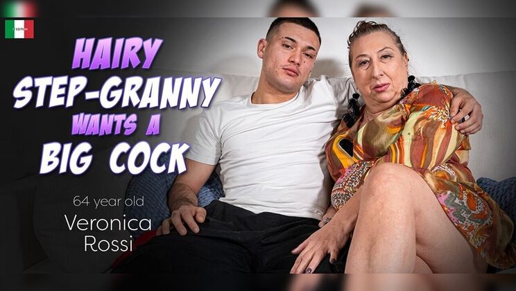 Big Ass Granny Rides Young Cock After a Deep Throat Blowjob