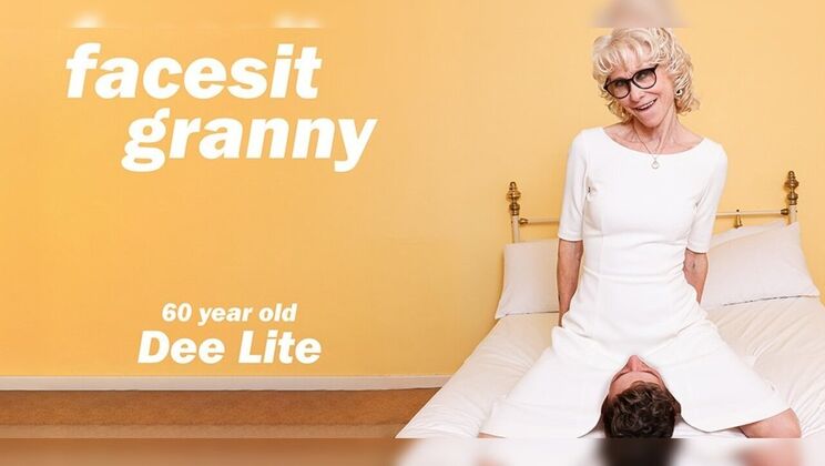 Granny Dee Lite Facesitting Young Neighbor Boy