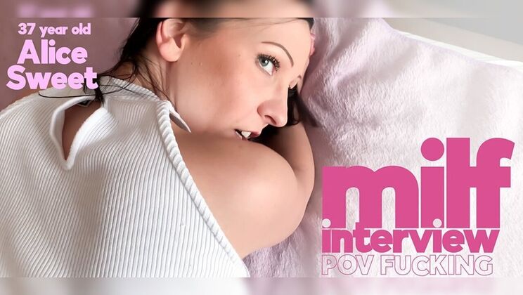Mature German POV Sex - Alice Sweet Interview Blowjob & Fucking