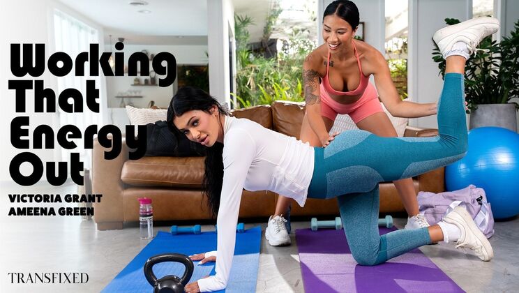 Big Tits Ameena Green & Victoria Grant Fitness Fuck