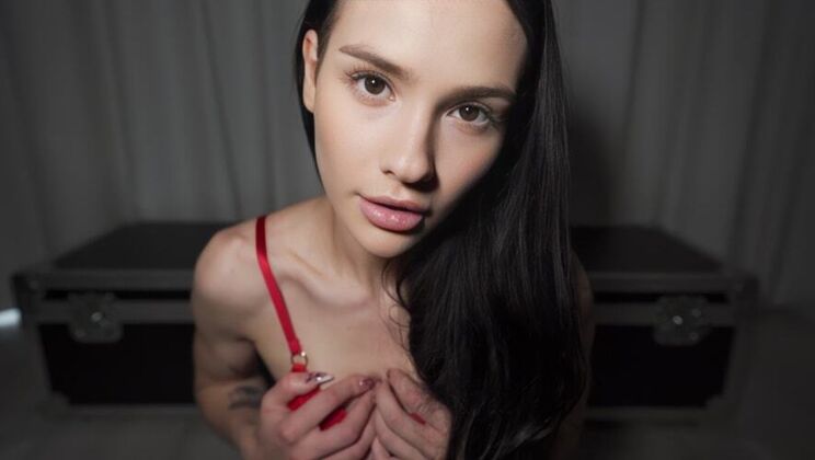 POV Blowjob From Your Friend's Brunette Sister