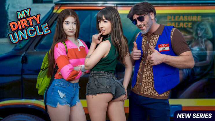 Van Sex with Petite Chanel - Blowjob, Rubbing, and Orgasm