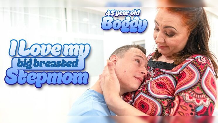 Big tits stepmom Boggy teaches stepson how to fuck a hairy mature woman