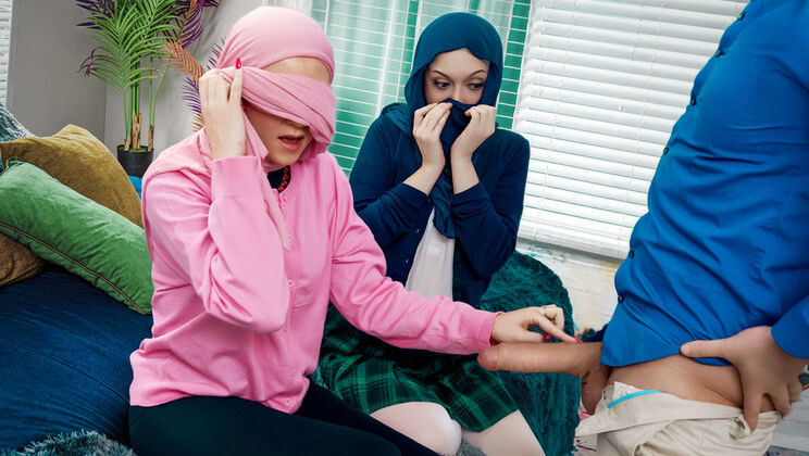 Two Muslim Girls Better Than One: Best Friends Learn To Fuck Like American Women