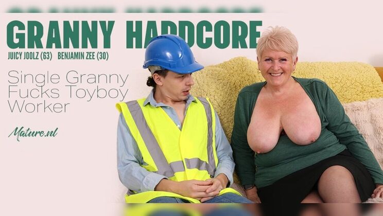 Busty British Granny Juicy Joolz Gets Her Wet Pussy Fucked and Tits Sucked