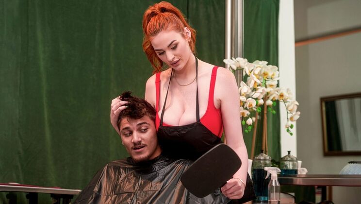 Barber Shop Boning with Redhead Babe